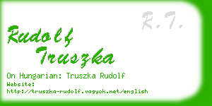 rudolf truszka business card